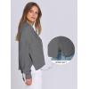 imageANRABESS Women Knit Cardigans Sweater Open Front Button Down Long Sleeve Cropped Lady Jacket Outwear 2025 Spring OutfitsDeep Grey