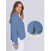 imageANRABESS Women Knit Cardigans Sweater Open Front Button Down Long Sleeve Cropped Lady Jacket Outwear 2025 Spring OutfitsDenim Blue