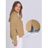 imageANRABESS Women Knit Cardigans Sweater Open Front Button Down Long Sleeve Cropped Lady Jacket Outwear 2025 Spring OutfitsKhaki