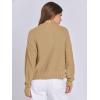 imageANRABESS Women Knit Cardigans Sweater Open Front Button Down Long Sleeve Cropped Lady Jacket Outwear 2025 Spring OutfitsKhaki