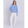 imageANRABESS Women Knit Cardigans Sweater Open Front Button Down Long Sleeve Cropped Lady Jacket Outwear 2025 Spring OutfitsLight Blue