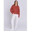 imageANRABESS Women Knit Cardigans Sweater Open Front Button Down Long Sleeve Cropped Lady Jacket Outwear 2025 Spring OutfitsRust