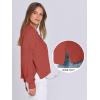 imageANRABESS Women Knit Cardigans Sweater Open Front Button Down Long Sleeve Cropped Lady Jacket Outwear 2025 Spring OutfitsRust