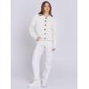 imageANRABESS Women Knit Cardigans Sweater Open Front Button Down Long Sleeve Cropped Lady Jacket Outwear 2025 Spring OutfitsWhite