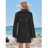 imageANRABESS Women Swimsuit Crochet Swim Cover Up Summer Bathing Suit Swimwear V Neck Mesh Knit Beach Dress Vacation OutfitsBlack