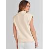imageANRABESS Womens Mock Neck Sleeveless Sweater Vest Casual Cap Sleeve Knit Pullover Tank Tops 2025 Spring Summer ClothesApricot