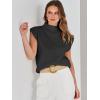 imageANRABESS Womens Mock Neck Sleeveless Sweater Vest Casual Cap Sleeve Knit Pullover Tank Tops 2025 Spring Summer ClothesBlack