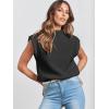 imageANRABESS Womens Mock Neck Sleeveless Sweater Vest Casual Cap Sleeve Knit Pullover Tank Tops 2025 Spring Summer ClothesBlack