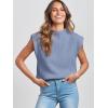 imageANRABESS Womens Mock Neck Sleeveless Sweater Vest Casual Cap Sleeve Knit Pullover Tank Tops 2025 Spring Summer ClothesBlue