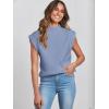 imageANRABESS Womens Mock Neck Sleeveless Sweater Vest Casual Cap Sleeve Knit Pullover Tank Tops 2025 Spring Summer ClothesBlue