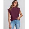 imageANRABESS Womens Mock Neck Sleeveless Sweater Vest Casual Cap Sleeve Knit Pullover Tank Tops 2025 Spring Summer ClothesBurgundy