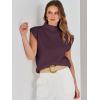 imageANRABESS Womens Mock Neck Sleeveless Sweater Vest Casual Cap Sleeve Knit Pullover Tank Tops 2025 Spring Summer ClothesDeep Purple