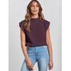 imageANRABESS Womens Mock Neck Sleeveless Sweater Vest Casual Cap Sleeve Knit Pullover Tank Tops 2025 Spring Summer ClothesDeep Purple