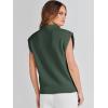 imageANRABESS Womens Mock Neck Sleeveless Sweater Vest Casual Cap Sleeve Knit Pullover Tank Tops 2025 Spring Summer ClothesGreen
