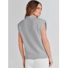 imageANRABESS Womens Mock Neck Sleeveless Sweater Vest Casual Cap Sleeve Knit Pullover Tank Tops 2025 Spring Summer ClothesGrey