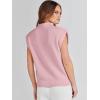 imageANRABESS Womens Mock Neck Sleeveless Sweater Vest Casual Cap Sleeve Knit Pullover Tank Tops 2025 Spring Summer ClothesLight Pink
