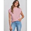 imageANRABESS Womens Mock Neck Sleeveless Sweater Vest Casual Cap Sleeve Knit Pullover Tank Tops 2025 Spring Summer ClothesLight Pink