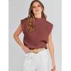 imageANRABESS Womens Mock Neck Sleeveless Sweater Vest Casual Cap Sleeve Knit Pullover Tank Tops 2025 Spring Summer ClothesMaroon