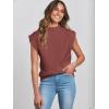 imageANRABESS Womens Mock Neck Sleeveless Sweater Vest Casual Cap Sleeve Knit Pullover Tank Tops 2025 Spring Summer ClothesMaroon