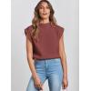 imageANRABESS Womens Mock Neck Sleeveless Sweater Vest Casual Cap Sleeve Knit Pullover Tank Tops 2025 Spring Summer ClothesMaroon