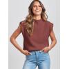 imageANRABESS Womens Mock Neck Sleeveless Sweater Vest Casual Cap Sleeve Knit Pullover Tank Tops 2025 Spring Summer ClothesMaroon
