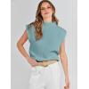 imageANRABESS Womens Mock Neck Sleeveless Sweater Vest Casual Cap Sleeve Knit Pullover Tank Tops 2025 Spring Summer ClothesMint