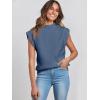 imageANRABESS Womens Mock Neck Sleeveless Sweater Vest Casual Cap Sleeve Knit Pullover Tank Tops 2025 Spring Summer ClothesNavy Blue