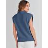 imageANRABESS Womens Mock Neck Sleeveless Sweater Vest Casual Cap Sleeve Knit Pullover Tank Tops 2025 Spring Summer ClothesNavy Blue