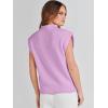 imageANRABESS Womens Mock Neck Sleeveless Sweater Vest Casual Cap Sleeve Knit Pullover Tank Tops 2025 Spring Summer ClothesPurple