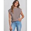 imageANRABESS Womens Mock Neck Sleeveless Sweater Vest Casual Cap Sleeve Knit Pullover Tank Tops 2025 Spring Summer ClothesRed Apricot