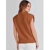 imageANRABESS Womens Mock Neck Sleeveless Sweater Vest Casual Cap Sleeve Knit Pullover Tank Tops 2025 Spring Summer ClothesRust