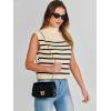 imageANRABESS Womens Mock Neck Sleeveless Sweater Vest Casual Cap Sleeve Knit Pullover Tank Tops 2025 Spring Summer ClothesStripe Beige