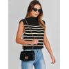 imageANRABESS Womens Mock Neck Sleeveless Sweater Vest Casual Cap Sleeve Knit Pullover Tank Tops 2025 Spring Summer ClothesStripe Black