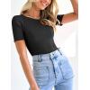 imageANRABESS Womens Short Sleeve Crewneck T Shirt Ribbed Knit Sweater Shirts Slim Fit Basic Casual Spring Summer Sweater Tee TopsBlack