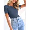 imageANRABESS Womens Short Sleeve Crewneck T Shirt Ribbed Knit Sweater Shirts Slim Fit Basic Casual Spring Summer Sweater Tee TopsDusty Blue