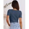 imageANRABESS Womens Short Sleeve Crewneck T Shirt Ribbed Knit Sweater Shirts Slim Fit Basic Casual Spring Summer Sweater Tee TopsDusty Blue