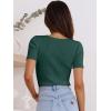 imageANRABESS Womens Short Sleeve Crewneck T Shirt Ribbed Knit Sweater Shirts Slim Fit Basic Casual Spring Summer Sweater Tee TopsGreen