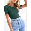 imageANRABESS Womens Short Sleeve Crewneck T Shirt Ribbed Knit Sweater Shirts Slim Fit Basic Casual Spring Summer Sweater Tee TopsGreen