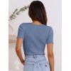 imageANRABESS Womens Short Sleeve Crewneck T Shirt Ribbed Knit Sweater Shirts Slim Fit Basic Casual Spring Summer Sweater Tee TopsGrey Blue