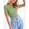imageANRABESS Womens Short Sleeve Crewneck T Shirt Ribbed Knit Sweater Shirts Slim Fit Basic Casual Spring Summer Sweater Tee TopsLight Green