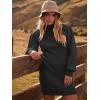 imageANRABESS Women Long Sleeve Turtle Mock Neck Rib Knit Stretch Slim Fitted Bodycon Sweater Mini Short Dress 2024 Fall OutfitsBlack
