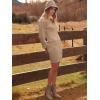 imageANRABESS Women Long Sleeve Turtle Mock Neck Rib Knit Stretch Slim Fitted Bodycon Sweater Mini Short Dress 2024 Fall OutfitsCamel