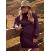 imageANRABESS Women Long Sleeve Turtle Mock Neck Rib Knit Stretch Slim Fitted Bodycon Sweater Mini Short Dress 2024 Fall OutfitsDeep Purple