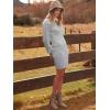 imageANRABESS Women Long Sleeve Turtle Mock Neck Rib Knit Stretch Slim Fitted Bodycon Sweater Mini Short Dress 2024 Fall OutfitsGray