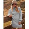 imageANRABESS Women Long Sleeve Turtle Mock Neck Rib Knit Stretch Slim Fitted Bodycon Sweater Mini Short Dress 2024 Fall OutfitsGray