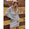 imageANRABESS Women Long Sleeve Turtle Mock Neck Rib Knit Stretch Slim Fitted Bodycon Sweater Mini Short Dress 2024 Fall OutfitsGray