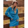 imageANRABESS Women Long Sleeve Turtle Mock Neck Rib Knit Stretch Slim Fitted Bodycon Sweater Mini Short Dress 2024 Fall OutfitsRoyal Blue