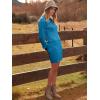 imageANRABESS Women Long Sleeve Turtle Mock Neck Rib Knit Stretch Slim Fitted Bodycon Sweater Mini Short Dress 2024 Fall OutfitsRoyal Blue