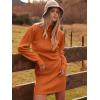imageANRABESS Women Long Sleeve Turtle Mock Neck Rib Knit Stretch Slim Fitted Bodycon Sweater Mini Short Dress 2024 Fall OutfitsRust Orange