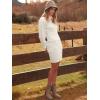 imageANRABESS Women Long Sleeve Turtle Mock Neck Rib Knit Stretch Slim Fitted Bodycon Sweater Mini Short Dress 2024 Fall OutfitsWhite